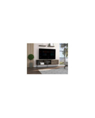 Mesa Para Tv Rony, Nogal, con Espacio Para Televisor de Hasta 75 Pulgadas