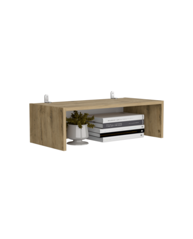 Complemento de Biblioteca Home, Macadamia y Blanco Cartón, para Adicionar un Compartimiento a tus Espacios