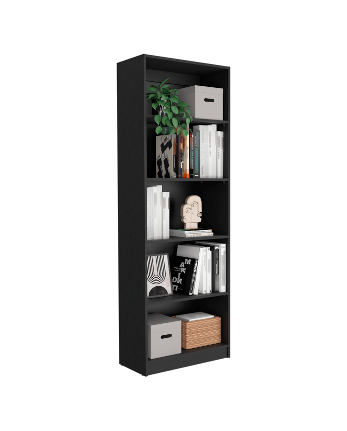 Biblioteca Home, Wengue, con Cinco Entrepaños