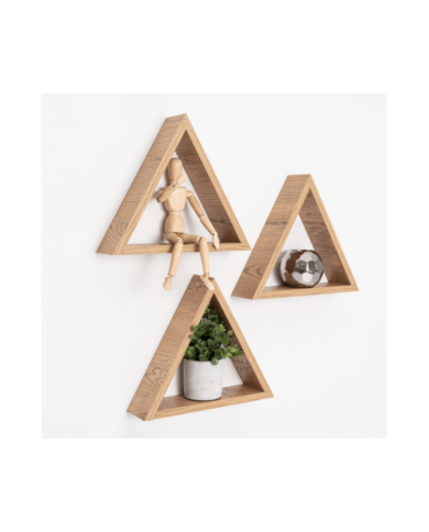 Set de Repisas Angular, Beige, X 3 Unidades
