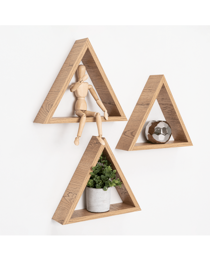 Set de Repisas Angular, Beige, X 3 Unidades