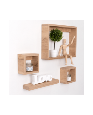 Set de Repisas Amelia, Beige, X 4 Unidades