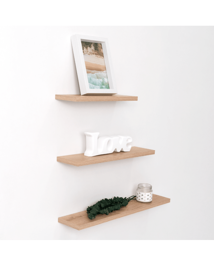 Set de Repisas Flotantes Ballucci, Beige, X3 Unidades
