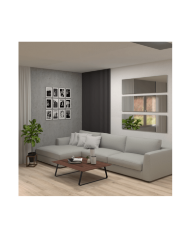 Panel Art 3D Decorativo, Plata Oscuro, para decorar tus espacios X2