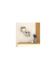 Repisa Ali, Beige y Blanco, X 3 módulos