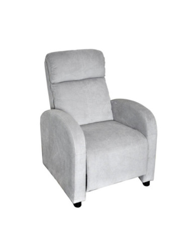 Silla Reclinable Inoa, Gris, con Sistema Reclinable de Botón Para Mayor Comodidad