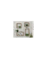 Set de Repisas Cuadradas Zeus, Beige, X 4 Unidades