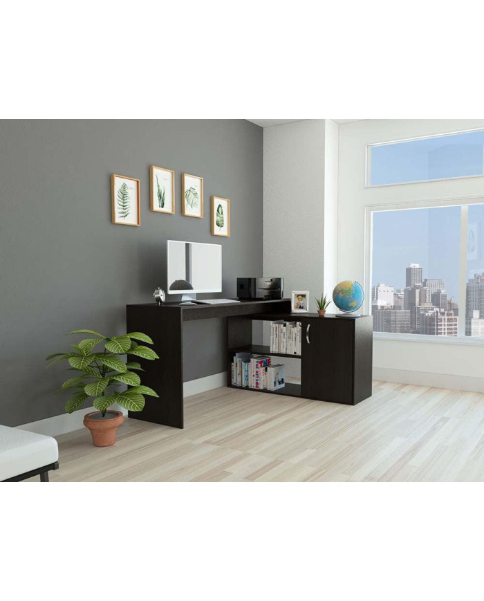 Escritorio Axis, Wengue y Negro