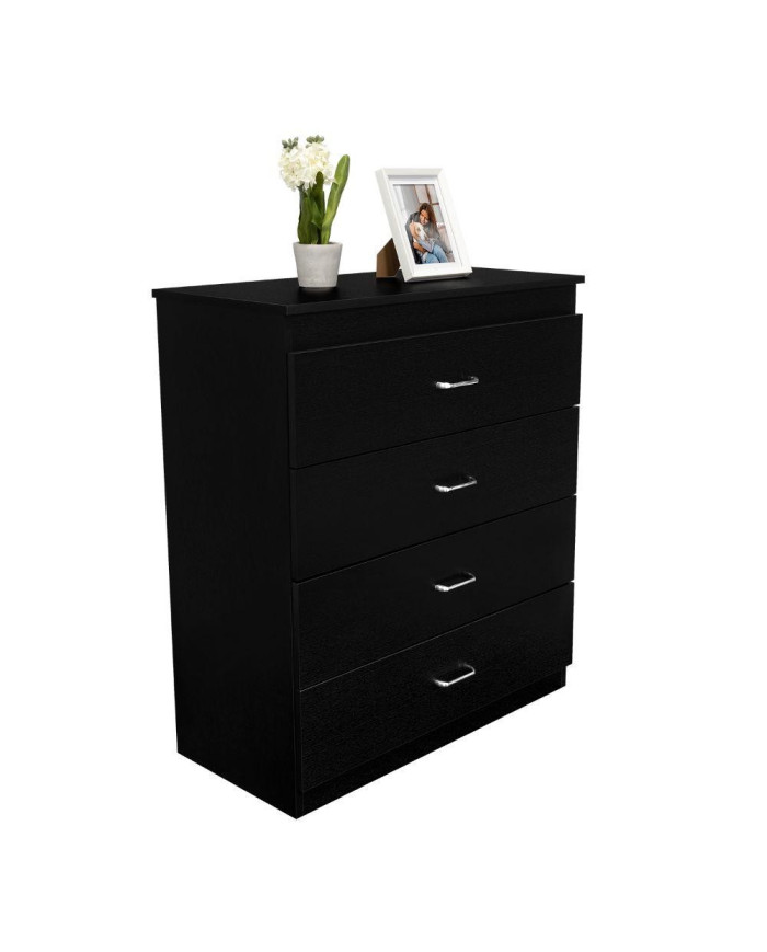 Organizador Marino, Wengue, con Cuatro Cajones Organizadores y Manijas Metálicas