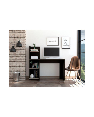 Escritorio ¡Wow!, Wengue y Humo, con Espacio Para Artículos de Estudio