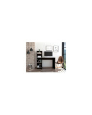 Escritorio ¡Wow!, Wengue y Humo, con Espacio Para Artículos de Estudio