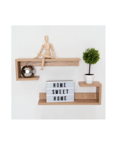 Set de Repisas Santino Beige, X 2 Unidades