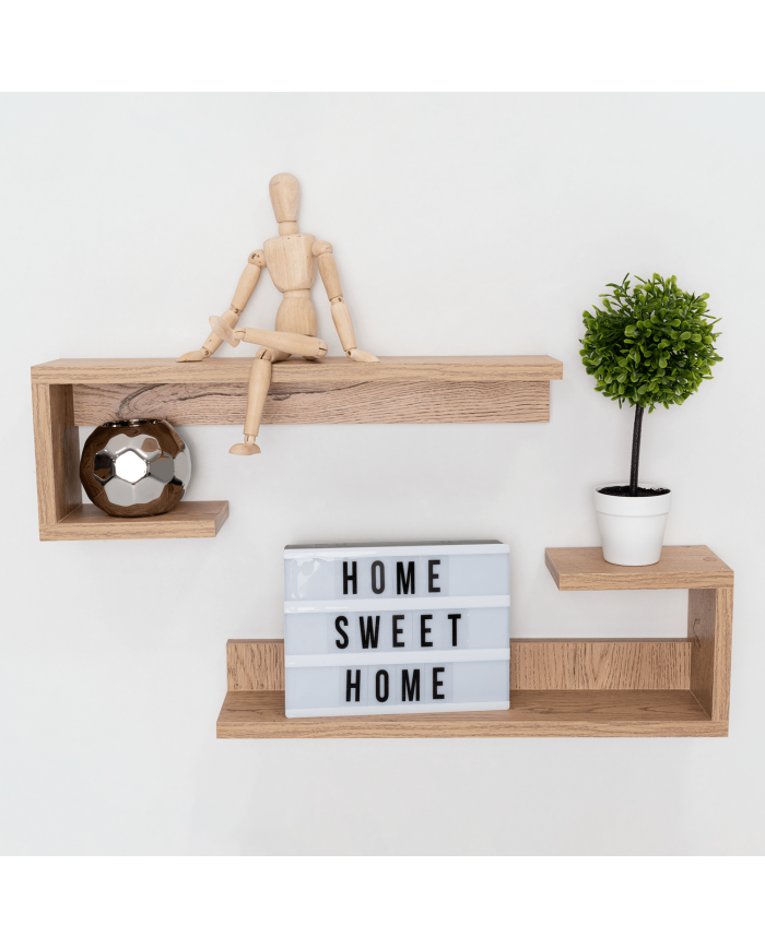 Set de Repisas Santino Beige, X 2 Unidades