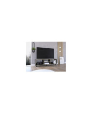 Mesa Para Tv Tunez Wengue y Café Claro Para Televisor Hasta 70 Pulgadas