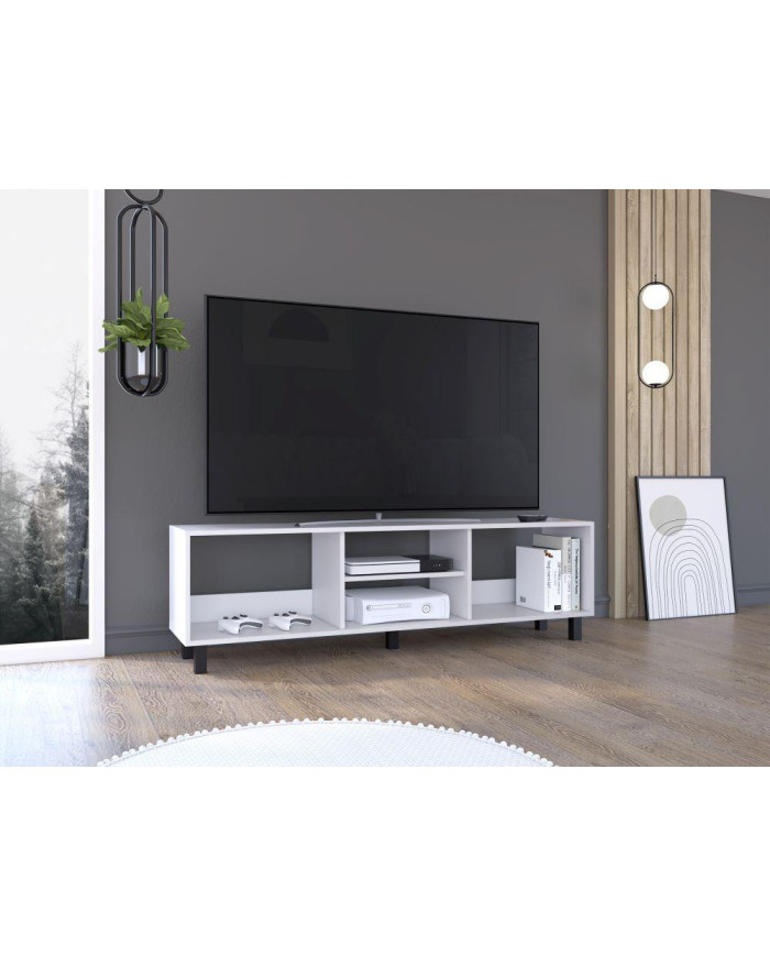 Mesa Para Tv Tunez Blanco Duqueza Para Televisor Hasta 70 Pulgadas