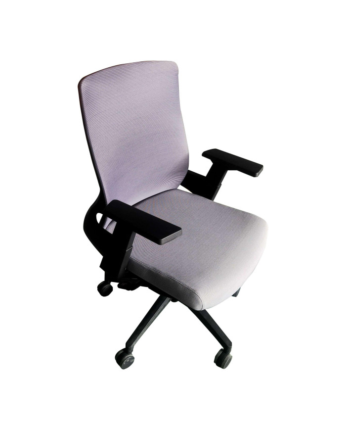 Silla de Escritorio Ejecutiva Atenas, Gris, con Cómodo Espaldar y Rodachinas