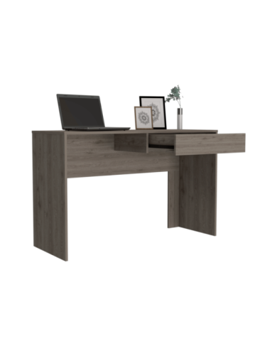 Escritorio Mantis, Humo, con Un Cajón Organizador