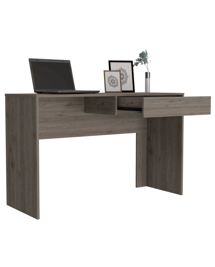 Escritorio Mantis, Humo, con Un Cajón Organizador