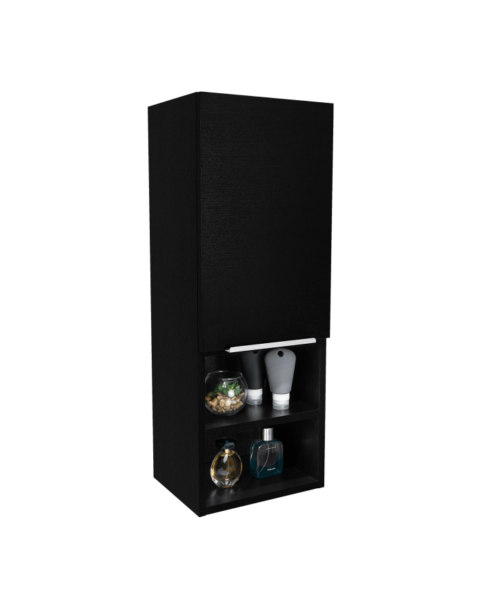 Gabinete de Baño Real, Wengue, con Tres Entrepaños