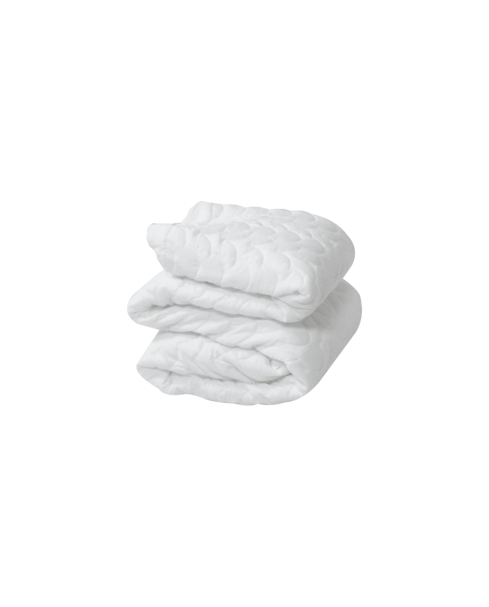 Protector Acolchado Para Cama Sencilla, Blanco