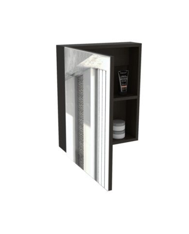 Gabinete de Baño Calix, Wengue, con Un Entrepaño ZF