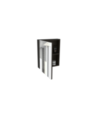 Gabinete de Baño Calix, Wengue, con Un Entrepaño ZF