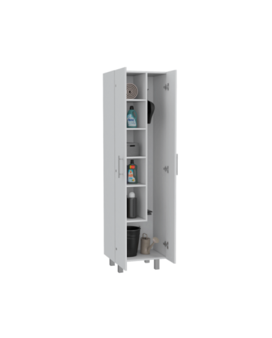 Mueble de Aseo Romana, Blanco Perla, con Cinco Entrepaños Organizadores ZF