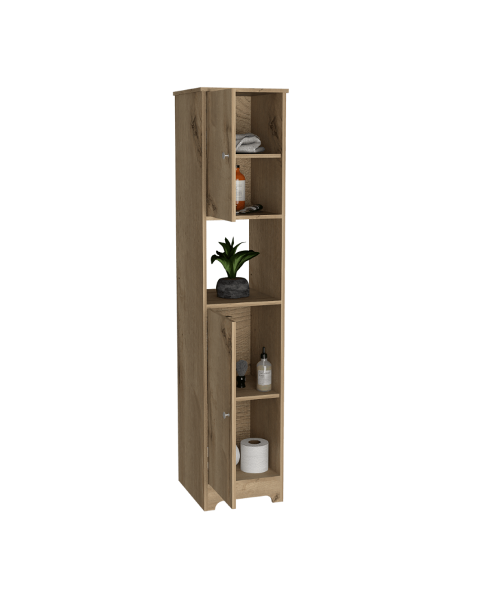 Mueble Auxiliar de Baño Ibis, Café Claro, con Dos Puertas Batientes   ZF