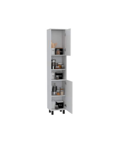 Alacena Hobart, Blanco, con Dos Puertas Batientes