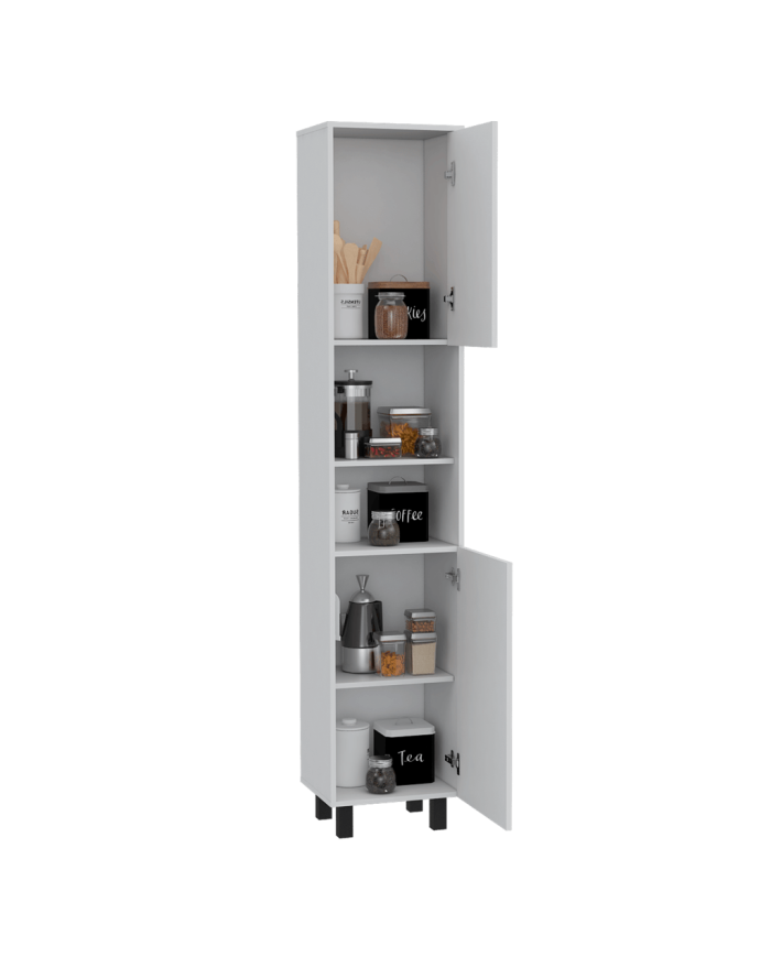Alacena Hobart, Blanco, con Dos Puertas Batientes
