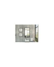 Gabinete de Baño Merín, Wengue, con Espejo y Tres Entrepaños  ZF