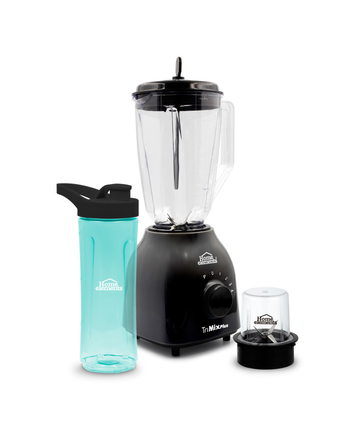 Licuadora 3 En 1 Tri Mix Plus Negra He