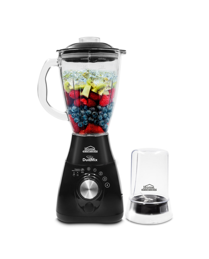 Licuadora Duo Mix Pro Vaso Vidrio + Chopper 550W He003G