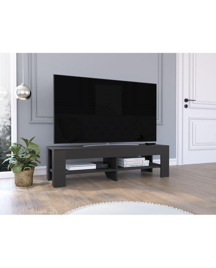 Mesa Para Tv Acaymo, Wengue, con Entrepaños Inferiores   ZF