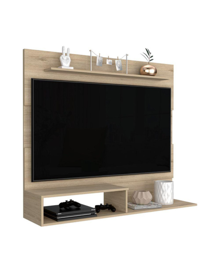Panel de Tv Ascher, Beige, con Espacio Para Televisor de Hasta 55 Pulgadas  ZF