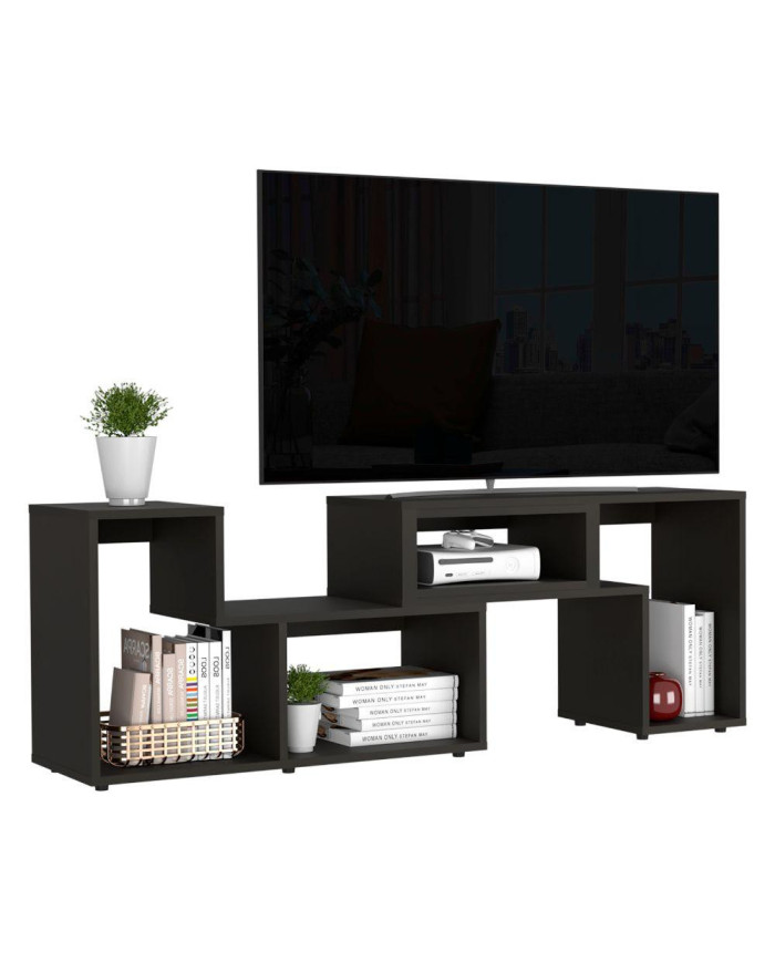 Mesa Para Tv Ascher, Wengue, con Espacio Para Televisor de 50 Pulgadas  ZF