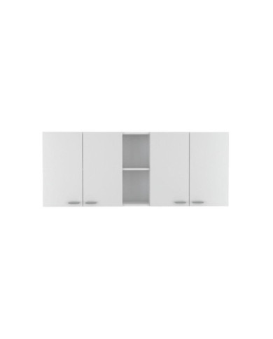 Gabinete Superior Estrella, Blanco Nevado, con Cuatro Puertas y Entrepaño ZF