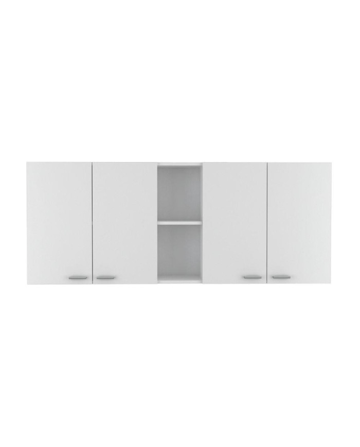 Gabinete Superior Estrella, Blanco Nevado, con Cuatro Puertas y Entrepaño ZF