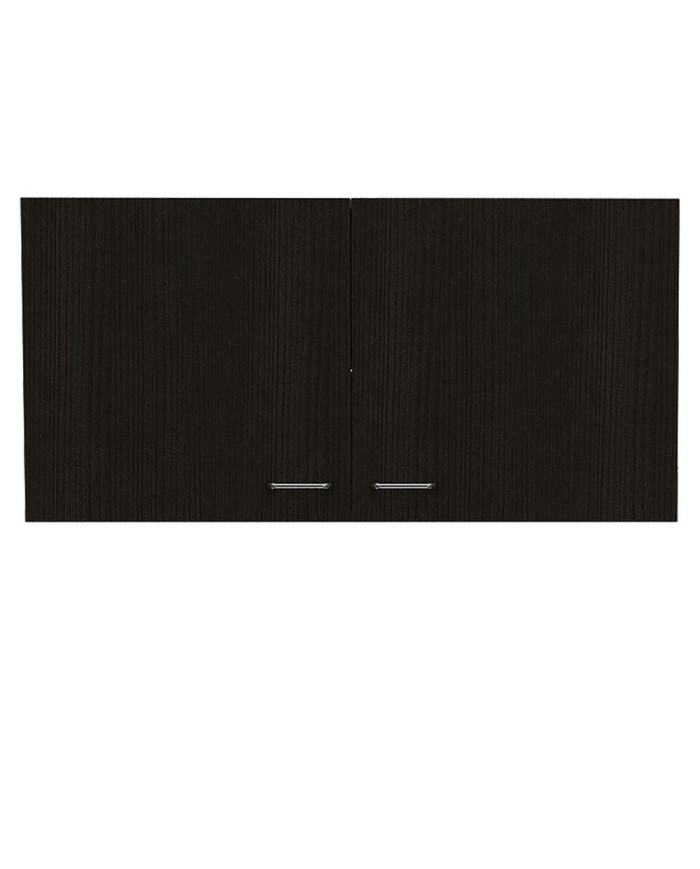 Gabinete Superior Cantabria, Blanco y Wengue, Ideal Para Espacio Reducidos