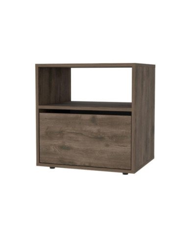 Mesa de Noche Galanto,Nogal, con Una Puerta Batiente  ZF