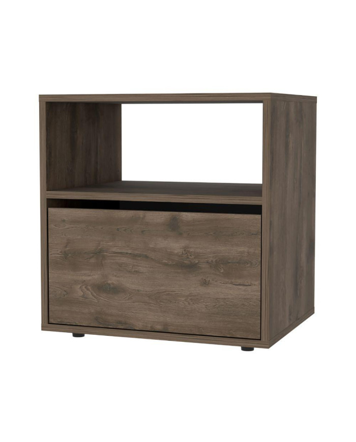 Mesa de Noche Galanto,Nogal, con Una Puerta Batiente  ZF