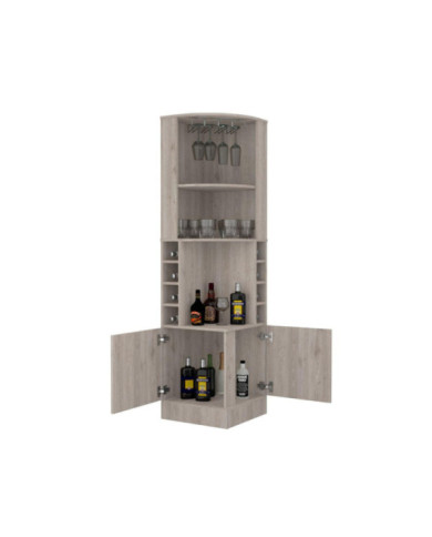 Bar Esquinero Celeste, Humo, con Dos Puertas y Espacio Portacopas  ZF