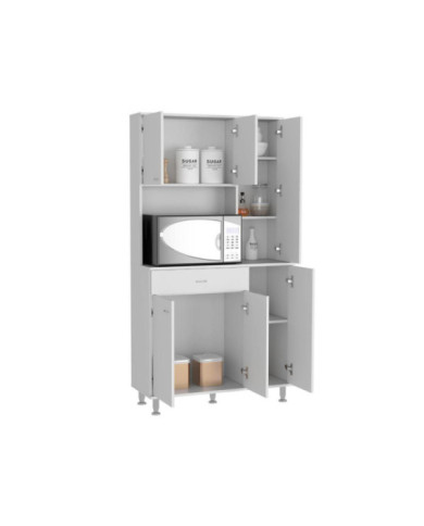 Alacena Bagan, Blanco, con Un Cajón y Seis Puertas Batientes Exp  ZF