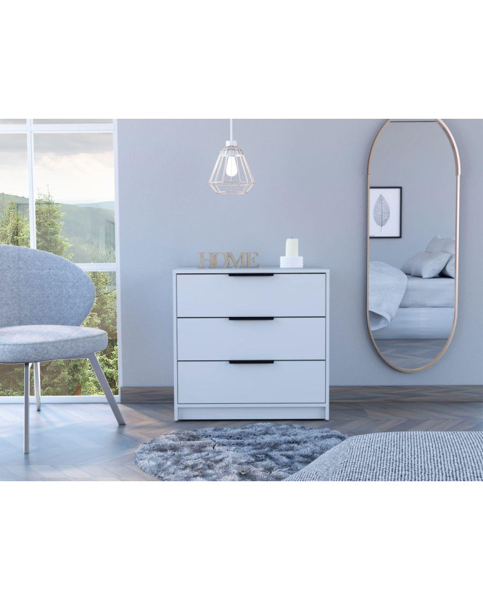 Organizador Wesley, Blanco, con Tres Cajones  ZF