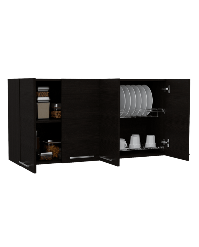 Gabinete Superior Frello, Wengue, con Cuatro Puertas Batientes  ZF