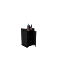 Bar Alaska, Grafito, con Amplios Espacios Para Ubicar Copas y Botellas ZF