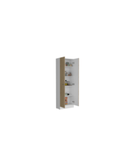 Alacena Barlovento, Beige Y Blanco Vainilla, Cuenta con Cinco Entrepaños y Dos Puertas Batientes ZF