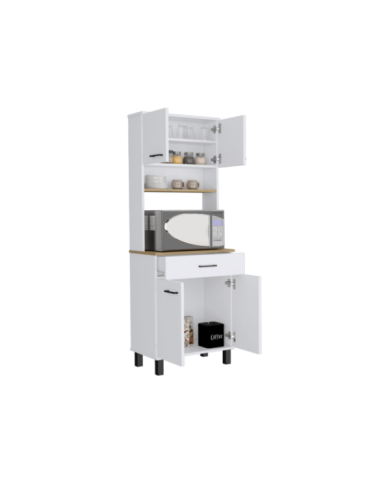 Alacena Faddei, Blanco Duqueza y Miel, Con Amplia Capaciddad de Almacenamiento ZF