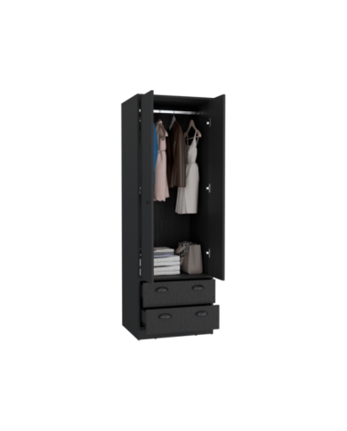 Closet Dulis, Wengue, con dos puertas batientes y dos cajones ZF