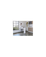 Mesa Auxiliar Vetta, Blanco, para Empotrar a la Pared y Amplia Superficie ZF